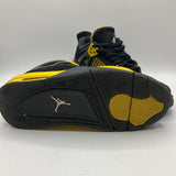 Size 5Y: Jordan Black/Yellow Lace-Up Sneakers