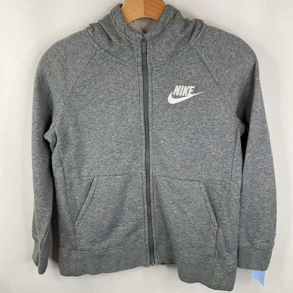 Size 10-12: Nike Grey Zip-Up Hoodie