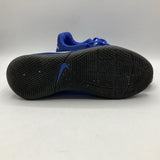 Size 4.5Y: Nike Blue Lace-Up Indoor Soccer Cleats