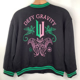 Size 14: Wicked Black/Green/Pink Varsity Jacket