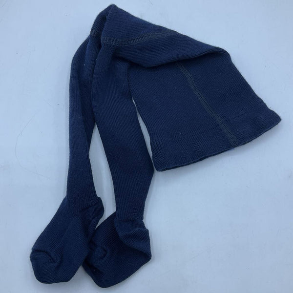 Size 3-6m (60) Hanna Andersson Navy Footed Knit Tights