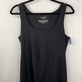 Size L: Isabel Maternity Black Tank Dress