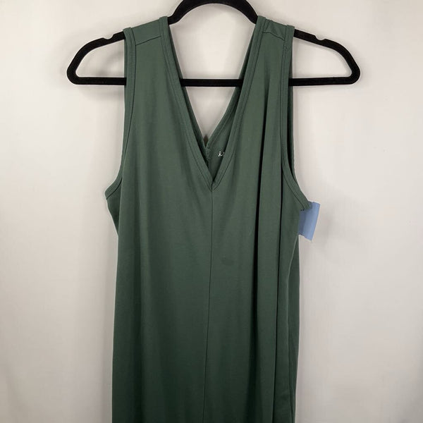 Size L: Isabel Maternity Green Tank Dress