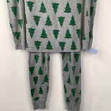 Size 5: Hanna Andersson Grey Holiday Tree Long Sleeve PJ