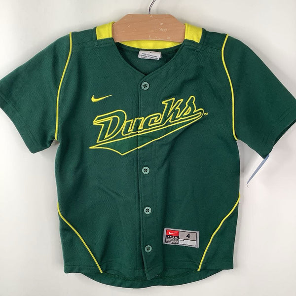 Size 4: Nike Oregon Ducks Green Football Jersey