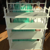 Crate & Barrel White Spindle Bookshelf (retails $600+)