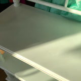 Crate & Barrel White Spindle Bookshelf (retails $600+)