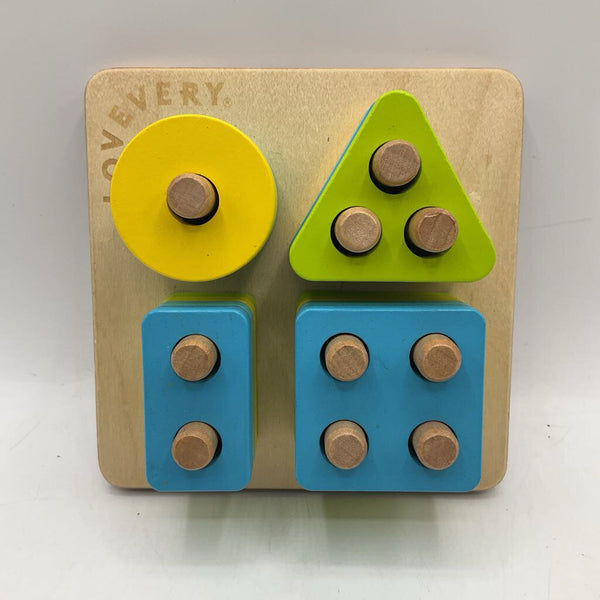Lovevery Wooden Sort & Stack Peg Puzzle