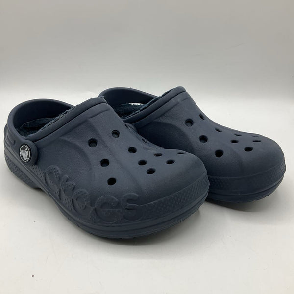 Size 13: Crocs Blue Insulated Adjustable Strap Shoes