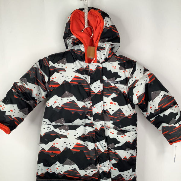 Size 18-24m: Columbia Back/White/Orange Down Fleece Lined Bunting