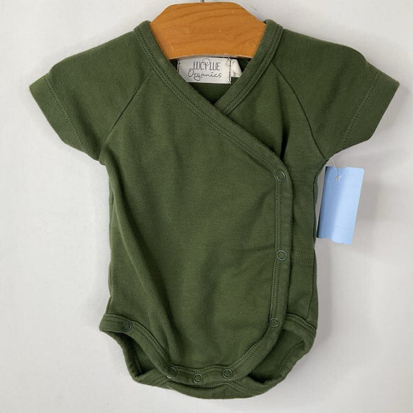 Size 0-3m: Lucy Lue Green Long Sleeve Onesie