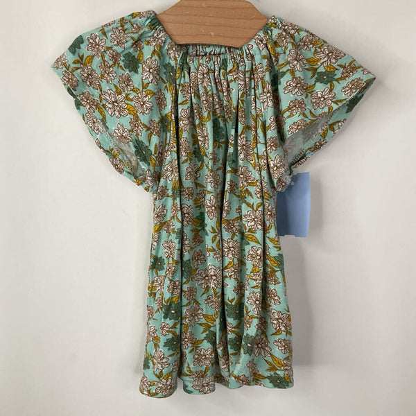 Size 6-12m: Milkbarn Green Floral Shirt