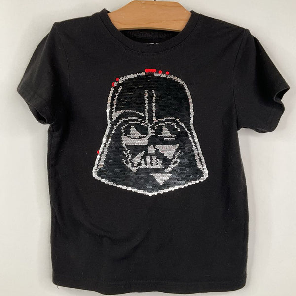 Size 6-7: Star Wars: Black Darth Vader Sequin Shirt