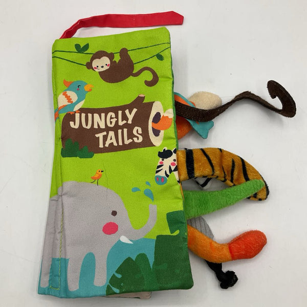 Jungle Tails Soft Baby Book w/Squeaker