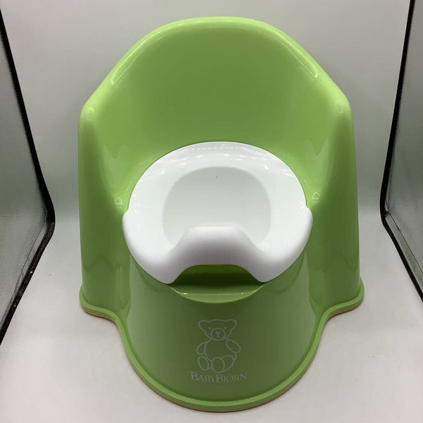 Baby Bjorn Green Smart Potty Tall Back