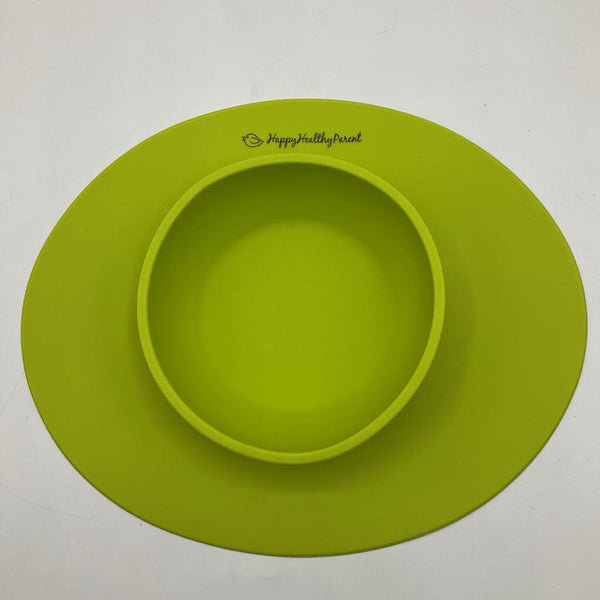 Happy Healthy Parent Green Silicone Bowl Mat
