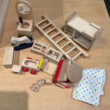 Ryans World Wooden Doll House W/Assorted Accessories (retails $200)