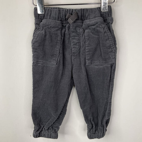 Size 6-12m (70): Hanna Andersson Grey Corduroy Pants