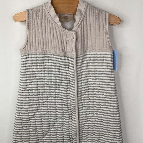 Size M: Little Unicorn Creme/Grey Striped Sleepsack