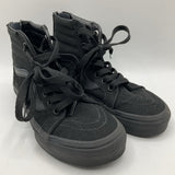 Size 13.5: Vans Black Zip/Lace-Up Sneakers