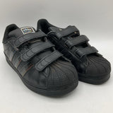 Size 13: Adidas Black Velcro Strap Sneakers