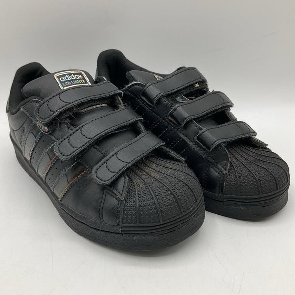 Size 13: Adidas Black Velcro Strap Sneakers