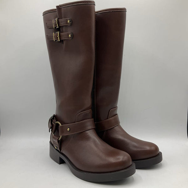 Size 13: Madden Girl Brown High Top Boots