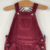 Size 2-3: Mini Boden Burgundy Corduroy Overalls