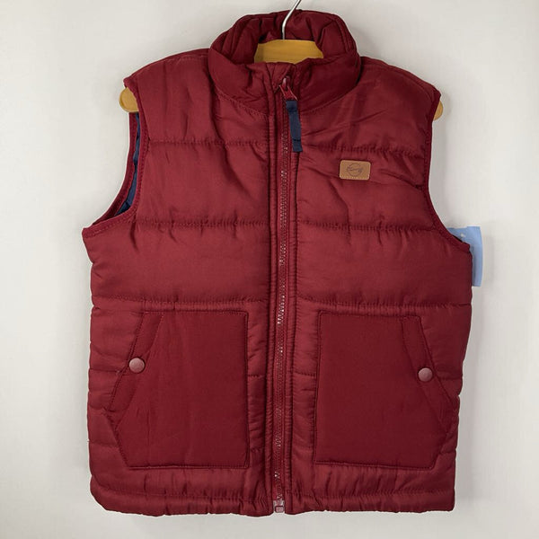 Size 4: Weatherproof Vintage Red Polyfill Zip Up Vest