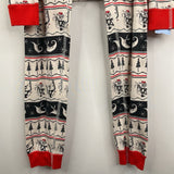 Size 12 (150): Hanna Andersson White/Black Nightmare Before Christmas 2pc PJs