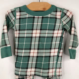 Size 18-24m (80): Hanna Andersson Green/Brown Plaid 2pc PJs