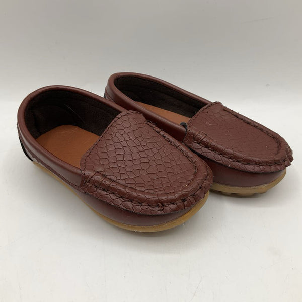 Size 6: Red Faux Leather Slip On Shoes