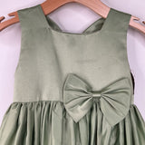 Size 7: Green Tank Bow Dress
