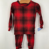 Size 12-18m: Old Navy Red Plaid 2pc PJs