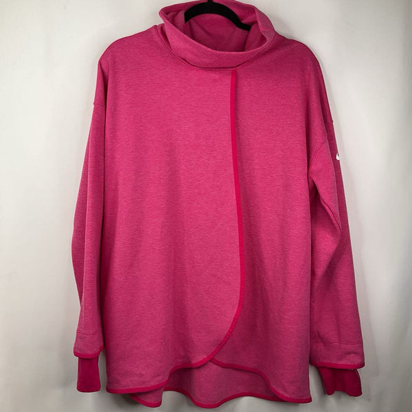 Size L: Nike Dry Fit Pink Long Sleeve Nursing Shirt
