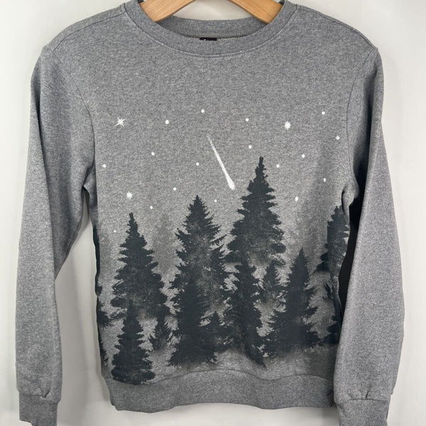 Size 10: Tea Grey/Trees Sweatshirt