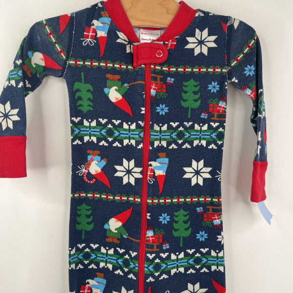 Size 18-24m (80): Hanna Andersson Blue Holiday PJs