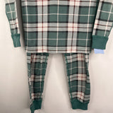Size 4 (100): Hanna Andersson Green Plaid Print 2pc PJs