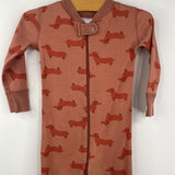Size 18-24m (80): Hanna Andersson Brown Dog 1pc Zip Up PJs