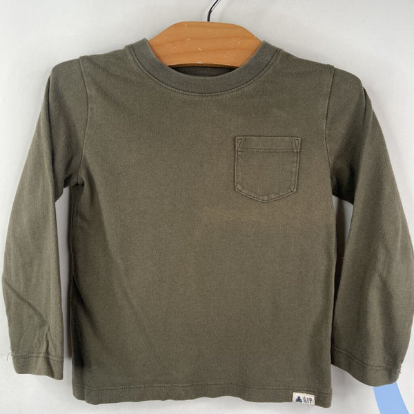 Size 3: Gap Green Long Sleeve Shirt W/Pocket