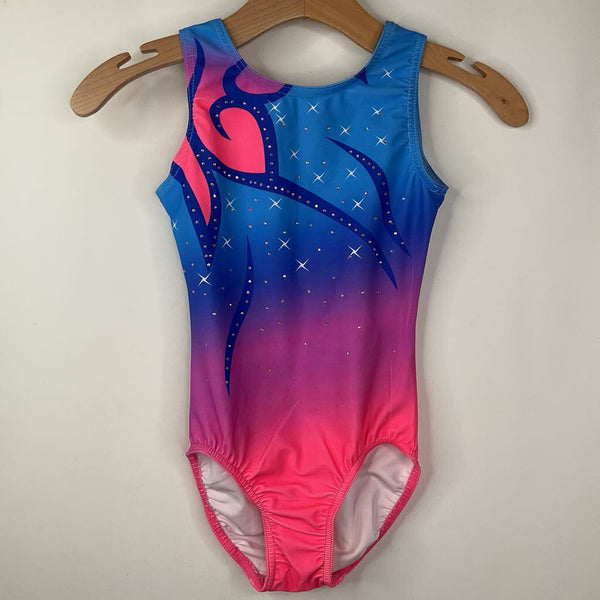 Size 10: United All Around Blue/Pink Ombre Leotard