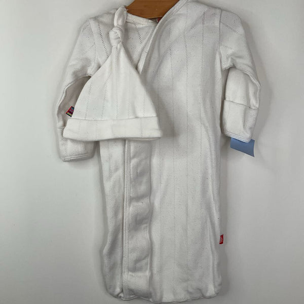 Size NB: Magnetic Me White Nighty w/ Hat