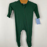 Size Preemie: Kyte Baby Green Zip Up 1pc Footy PJs