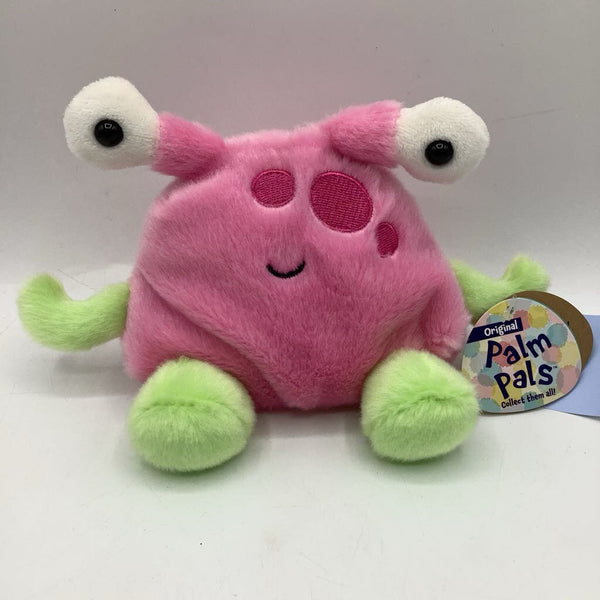 Palm Pals Small Pink Monster Plush - NEW W/Tags