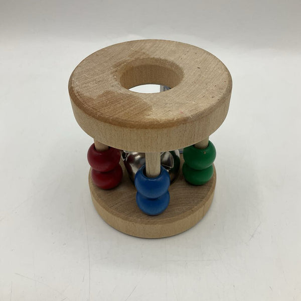 Wooden Bell Rattle
