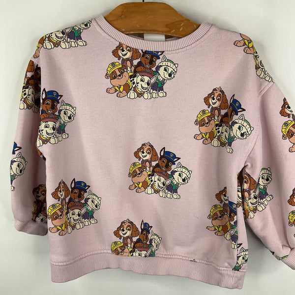 Size 3-4: Zara Pink Paw Patrol Print Sweatshirt