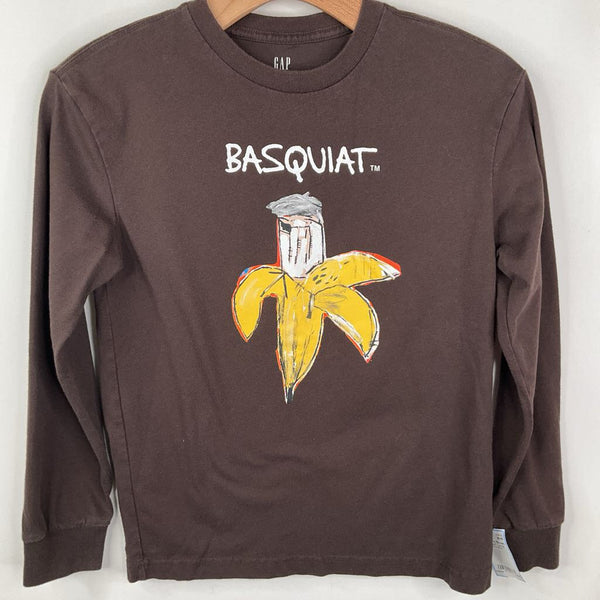 Size 10: Gap Brown "Basquiat" Long Sleeve Shirt