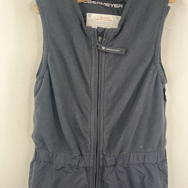 Size 6: Obermeyer Black Fleece Upper Snow Bib