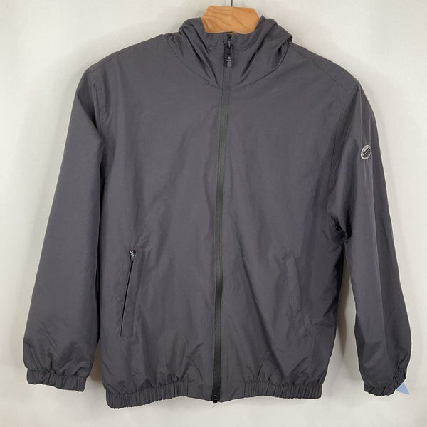 Size 10: Zara Grey Zip-Up Rain Coat