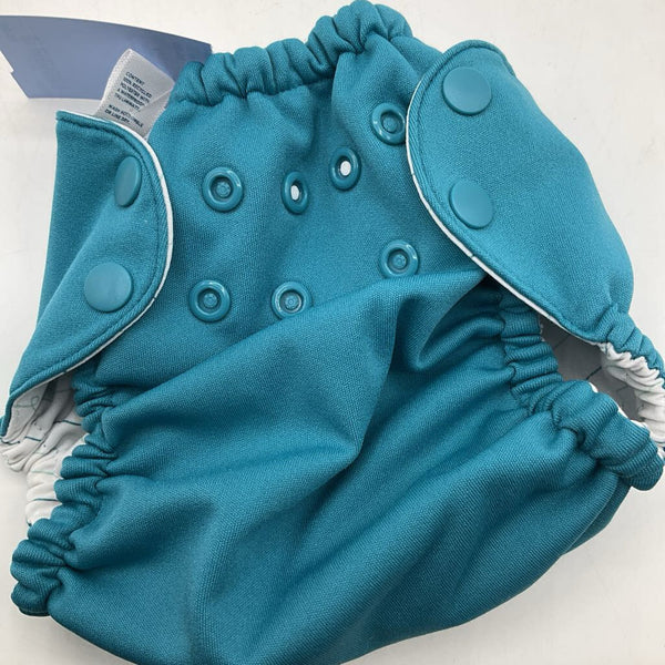 Size 1: Esembly Blue Adjustable Snap Diaper Cover